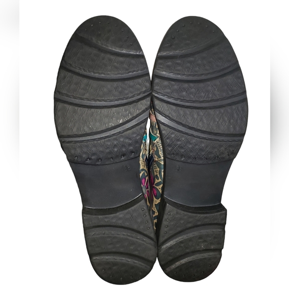 Socofy Retro Leather Ankle Booties sz.7.5 - Picture 5 of 7